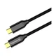 Дата кабель USB-C to USB-C 1.0m USB3.2 (20Gbps 4K PD100W) Gen2 5А black ColorWay (CW-CBPDCC062-BK) - зображення 1