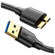 Дата кабель USB 3.0 AM to Micro B 0.5m US130 black Ugreen (10840) - изображение 1