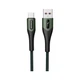 Дата кабель USB 2.0 AM to Micro 5P 1.0m 3A braided dark green SkyDolphin (USB-000584) - изображение 1