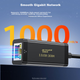 Мережевий адаптер Jinghua N323 / USB 3.0 / Gigabit Ethernet - зображення 5