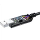 Кабель DTECH USB-RS232 промисловий послідовний, FTDI, LED-індикатор, 25м - зображення 2
