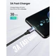 Дата кабель USB-C 3.1 to Micro USB 3.0 1.0m 3A US312 black Ugreen (20103) - изображение 2