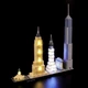 Комплект светодиодного освещения для LEGO Architecture New York - BRIKSMAX - изображение 1