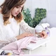 Портативна швейна машинка Mini Sewing SM202A зі складним столиком, педаллю та підсвічуванням - зображення 3