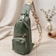 Трендовая женская слинг сумка через плечо из экокожи Vintage 22755 Зеленый - изображение 1