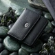 Женский кожаный кошелек для карт купюр и монет ST Leather 22690 Черный - изображение 1