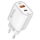 Сетевое зарядное устройство Ridea RW-GaN30BPAC USB QC3.0 / Type-C PD30W, White - изображение 1