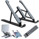 Регулируемая складная подставка Laptop Stand для ноутбука 10–17,3| , 6 уровней высоты, черная - изображение 8