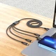 Кабель HOCO X76 4-in-1 Super charging cable (iP+iP+Type-C+Micro) Black (6931474767417) - зображення 6