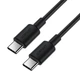 Кабель ACEFAST C25-03 USB-C to USB-C silicone charging data cable Black (6974316287063) - изображение 1