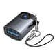Перехідник HOCO UA36B C male to USB female OTG transparent adapter Black (6942007675628) - зображення 6