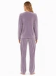 Велюровий костюм для дому XL Pijamoni Лавандовий арт 4200-71 - изображение 2
