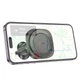 Автомобільний тримач для телефону Автотримач HOCO H28 Rainbow RING magnetic Car holder (air outlet) Чорний - зображення 5
