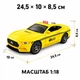 Инерционная машинка такси 1:18 со светящейся шашкой и звуками WY1162D, 24,5 см, открывающиеся передние двери - изображение 7