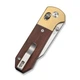 Ніж складаний кишеньковий Civivi Yonder Clip Point натуральний 14C28N Wood and Brass (7.3 см) - изображение 5
