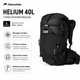 Рюкзак туристический Naturehike Helium CNK2450XB016 40 л L нейлон Черный (6976507666619) - изображение 1