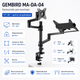 Кронштейн настольный Gembird MA-DA-04 для монитора и ноутбука 17"-32" до 8 кг VESA 100x100 Black - изображение 1