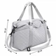 Спортивна сумка Lesko YH-1031 Light Gray для активного відпочинку та занять спортом - зображення 6
