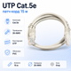 Патч-корд UTP cat 5е 26AWG PVC 15м для подключения сетевого оборудования Белый - изображение 1
