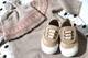 Дитячі кросівки BottiLion Casual Shoes з натуральноі шкіри на липучці , антиковзна підошва, внутрішня устілка 12,5 см ( 1,5-2 роки) , бежеві з золотистим кантом - изображение 7