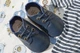 Туфлі BottiLion Baby Oxford з натуральноі шкіри з перфорацією, внутрішня устілка 12 см ( 12-18 місяців), сині - зображення 6