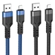 Кабель USB-A — Lightning HOCO, U110, USB Type-A, Lightning, 1.2 м, черный - зображення 4