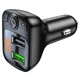 АЗП з FM-модулятором BOROFONE BC41 Eminency QC3.0 Car BT FM transmitter 18W Black 8525500090 - изображение 6