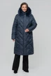 Зимние женское пальто большого размера UF-Fashion LR-35-песец 54 синий - изображение 1
