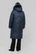 Зимние женское пальто большого размера UF-Fashion LR-35-песец 54 синий - изображение 3