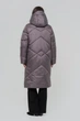 Зимняя женская куртка большого размера UF-Fashion LR-35-1 54 пудровый - изображение 3