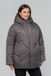 Жіноча зимова куртка великого розміру UF-Fashion LR-34-1 52 мокко - зображення 3