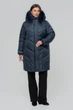 Зимнее женское пальто большого размера UF-Fashion LR-32-песец 60 синий - изображение 1