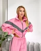 Жіночий костюм з контрастними вставками (кофта+штани) Uaclothes L-XL Рожевий (like39306-197431398) - зображення 2
