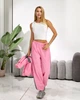 Жіночий костюм з контрастними вставками (кофта+штани) Uaclothes L-XL Рожевий (like39306-197431398) - зображення 5