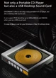 Портативний CD-плеєр Moondrop DISCDREAM 2 Hi-Fi з USB-DAC, 3.5 мм вихід, USB-C, підтримка CD/CD-R/CD-RW - зображення 4