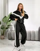 Жіночий костюм з контрастними вставками (кофта+штани) Uaclothes M-L Чорний (like39304-197411375) - зображення 3