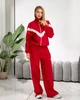 Жіночий костюм з контрастними вставками (кофта+штани) Uaclothes M-L Червоний (like39308-197451375) - зображення 3