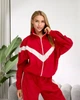 Жіночий костюм з контрастними вставками (кофта+штани) Uaclothes M-L Червоний (like39308-197451375) - зображення 4