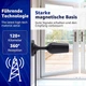 Кімнатна TV-антена DVB-T2/HDTV 360° з магнітною основою для телевізора - зображення 3