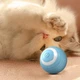 Интерактивная игрушка для котов 4,3см PetGravity, от USB, Голубой / Смарт мячик с подсветкой для домашних животных - изображение 5