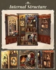 Румбокс Кабінет графа Кота Інтер'єрний конструктор Count Cat's Study Book Nook SD-03 - изображение 3