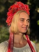 Украинский венок из натуральных сухоцветов на голову с лентами «Свободная» 25*25*10 см - изображение 4