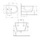 Біде підвісне Qtap Swan 520х360х320 White QT16555378W - зображення 3