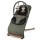Детский шезлонг-качалка Kidwell Rubi Green/Black Wooden (с рождения до 9 кг, 4 уровня наклона, плюшевый вкладыш, игрушки) - изображение 10