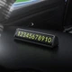Автовізитка тимчасова карта паркування Hoco ZP131 parking sign Black - зображення 7
