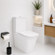 Унітаз-компакт Qtap Nando безобідковий із сидінням Soft-close QT12221222AW - зображення 1