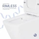 Унитаз-компакт Qtap Crow безободочный с сиденьем Soft-close QT05222170W - изображение 7