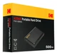 Жорсткий диск зовнішній Kodak P190 500GB 2.5" USB 3.2 External - изображение 1
