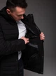 Чоловіча зимова стьобана куртка з термопідкладкою (до -25°C) чорна розмір 3XL - зображення 11