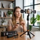 Селфи-штатив AI-автослежением за лицом и телом, поворотом на 360°, наклоном на 270°, управлением жестами и Bluetooth-пульт Quick Shoot (Q13MT) Black - изображение 8